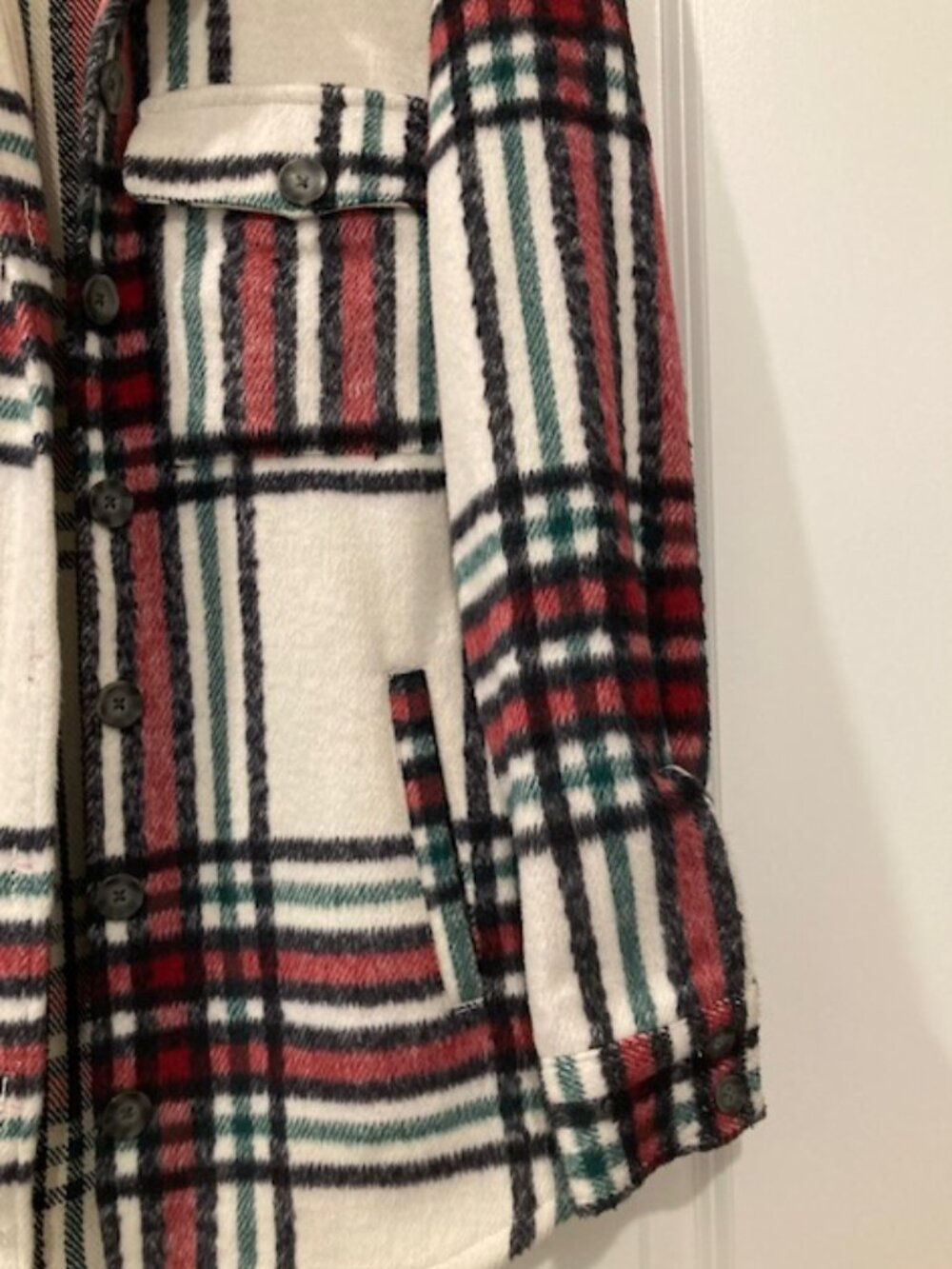 Natural Reflections Plaid Shirt Jacket - Size S/P - Picture 4 of 4